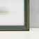 Photo frame plastic 30x40 cm "Green with gold frame" 32x42 cm