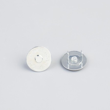 Magnetic button, d = 14 mm, silver color-1