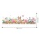Stick plastic interior color "Forest animals in flowers" 60x90 cm