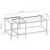 Table Journal Duet, 941 (488) x488 (544) x457 (500), white Muar/Metropolitan Gray/Glass