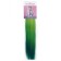 SIM-BRAIDS Kanecalon is three-color, corrugated, 65 cm, 90 gr, turquoise/green/light green color (#FR-31)