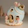 Souvenir Polystone Light "Gingerbread House-House Ball, with snowmen" Sephire 17.5x16x18 cm 103236