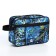 Lightning cosmetic bag, external pocket, blue color