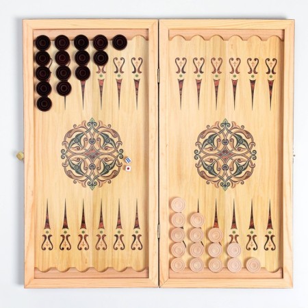 Medium backgammon "Russia" 50 × 50 cm-3