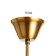 Chandelier "Floa" 5he14 40W black and gold 60x73x60 cm Bayerlux