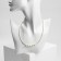 The necklace "pearls" environment, the color is white in gold, 40 cm