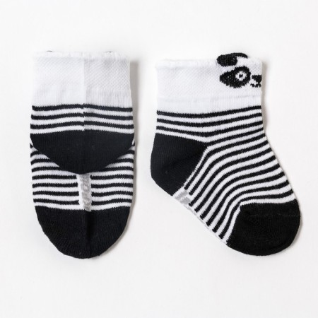 Socks children's baby I am Panda, white/black color, 6-8 cm-1
