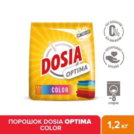 Dosia Optima "Color" washing powder, 1.2 kg
