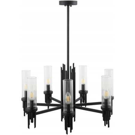 STILFORT 2170/02/07P GRAFF, 7x40W, E14, 660x660x765 mm rod, Black color-2