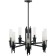 STILFORT 2170/02/07P GRAFF, 7x40W, E14, 660x660x765 mm rod, Black color