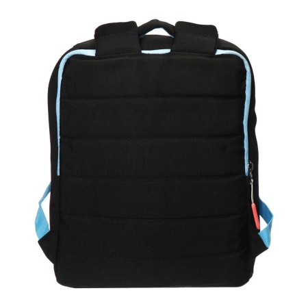 Youth backpack 39 x 26 x 10 cm, ergonomic back, Across G6, black/pink G-6-6-7