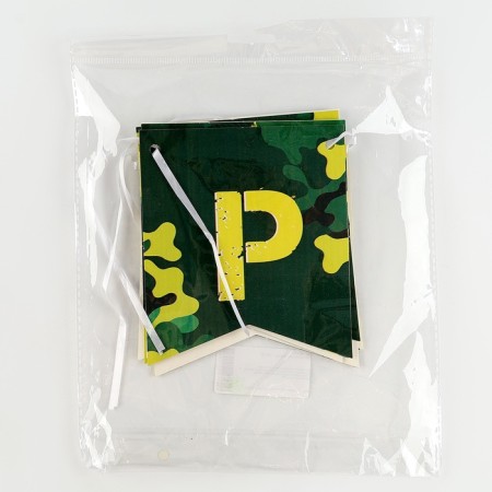 Paper garland on the tape "Military"-4