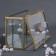Organizer for storage "Mountains", with a lid, glass, with a mirror -bottom, 1 section, 14.5 × 8.5 × 6 cm, the color is transparent/copper