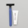 A razor of extras with two stainless blades with a moisturizing strip, shaving cream10 gr.