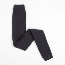 Leggings of children's terry, dark gray color, height 122-128