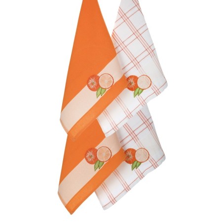 A set of wuffed napkins Diva Afrodita "Orange", size 45x65 cm, 4 pcs-2