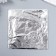 Potal for decorating a set of 50 sheets "silver" 14x14 cm in a package