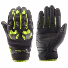 Leather gloves stinger, size S, fluorescent yellow