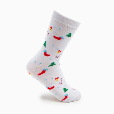Women's socks, white color, size 23-25