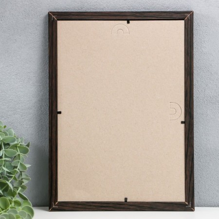 Photo frame wood 21x30 cm, No. 1, 17 mm, wenge (plastic screen)-2