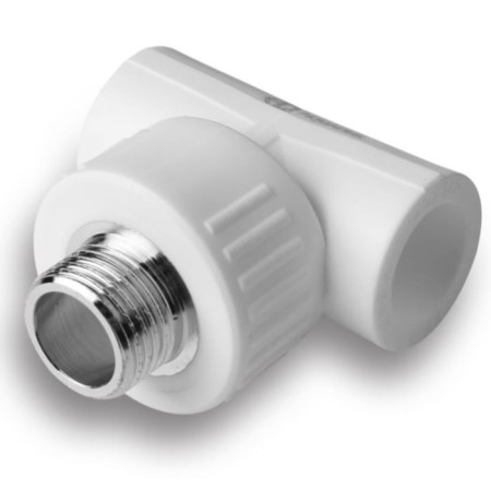 Combined Aqualink, polypropylene tee, d = 20 mm x 3/4 ", external thread-2