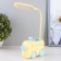 Table lamp "steam locomotive" LED 1.5W USB AKB yellow-blue 11.5x34 cm Risalux