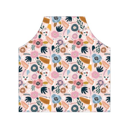 Apron kitchen with a photoprint "Tropical sketches", adjustable, size OS-2