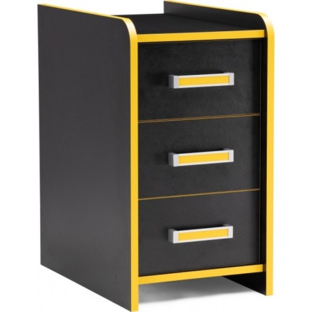 Hannah LDSP computer table, black/yellow 33x50x60 cm