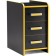 Hannah LDSP computer table, black/yellow 33x50x60 cm