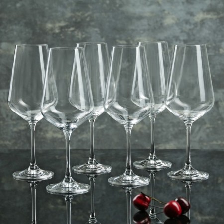 Set of glasses for wine "Sandra", 550 ml, 6 pcs