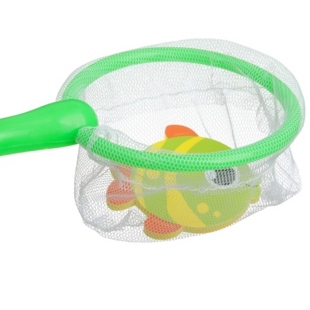 Set for playing in the bath "Fishing: Fun fish", a net, 3 soft stickers, views and color mix-6
