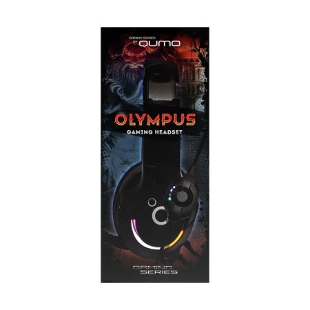 Qumo Olympus headphones, game, microphone, USB, 2.2m, backlight, black-10