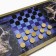 Wooden backgammon large, board game "Wolves", 50 x 50 cm, with checkers