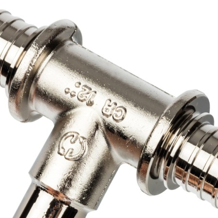 Axial pipe Stout SFA-0026-202520, to connect the radiator, T-shaped, 20mm, 250mm-2