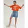 Top female, size 50, orange color