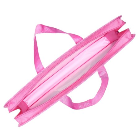 Folder with A4 handles, 340 x 245 x 35 mm, plastic, zipper around, Hatber "kitten in a hat"-4