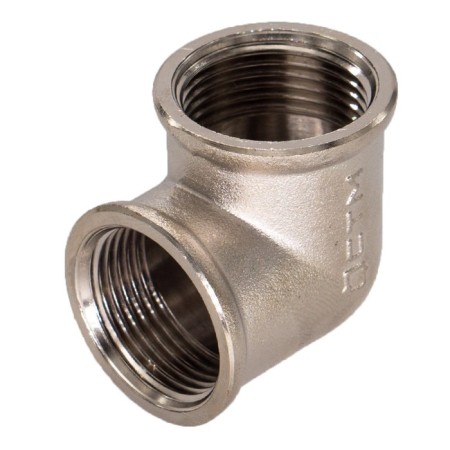 STM square, 2 ", internal thread, nickel -plated brass-1