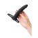 Black & red toyfa double penetration for double penetration, 16.5 cm, silicone, black color