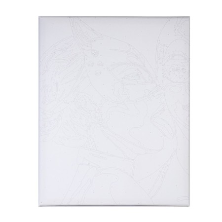 Picture on numbers on a canvas with a subframe "Passionate couple", 40 x 50 cm-2