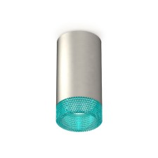 Lumber of the overhead ambrella like, XS6324021, MR16 GU5.3 LED 10 watts, silver color sand, blue