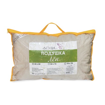Pillow Len 38x58cm, silicone. fiber, on lightning, linen 40%, HL 60%-4