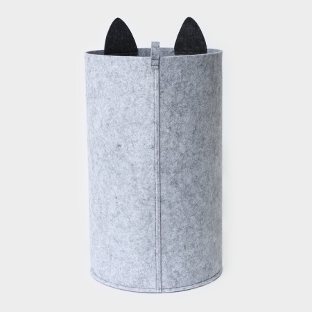 Funny Kotyara storage basket, 29 × 29 × 54 cm, color gray color-4