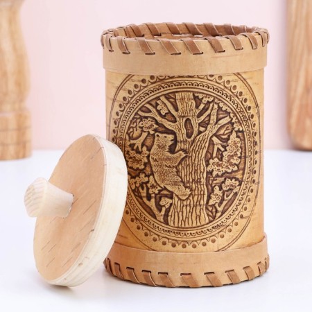 TUES "Bear", 8 × 8 × 12, birch bark-2