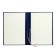 A4 course folder, boumvinyl, scallops/cassation, without paper, blue color (capacity up to 300 sheets)