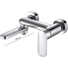 Bravat Opal bath mixer, with short surge