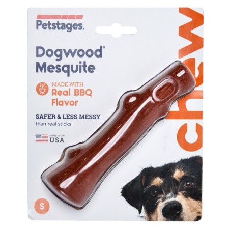 Игрушка Petstages Mesquite Dogwood для собак,маленькая, с ароматом барбекю, 16 см-1
