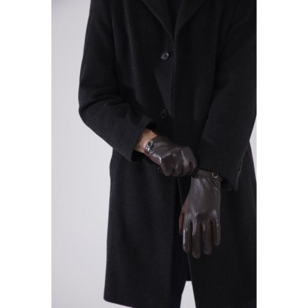 Gloves are male, dimensionless, without insulation, brown color-1