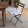 Siddle on the chair "Blue Snowflakes" 42x42x5 cm, 100% cotton, 164 g/m2