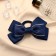 Hair elastic band "Schoolgirl" Baltic edging, 11 cm, blue