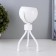 Octopus table lamp LED 2W USB AKB White 6x6x20.5 cm Risalux
